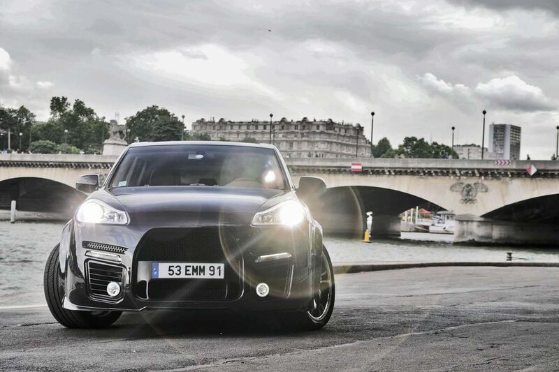 Black Modified Car — Gray