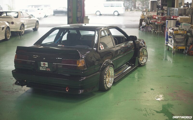 Black Modified Car — Green