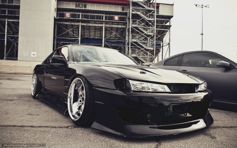 Black Modified Coupe — Dramatic, Photograph, Race Track