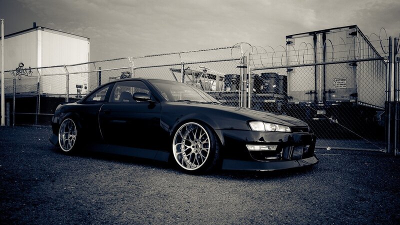 Black Modified Coupe — Dramatic, Photograph