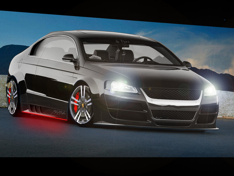 Black Modified Coupe — Dramatic