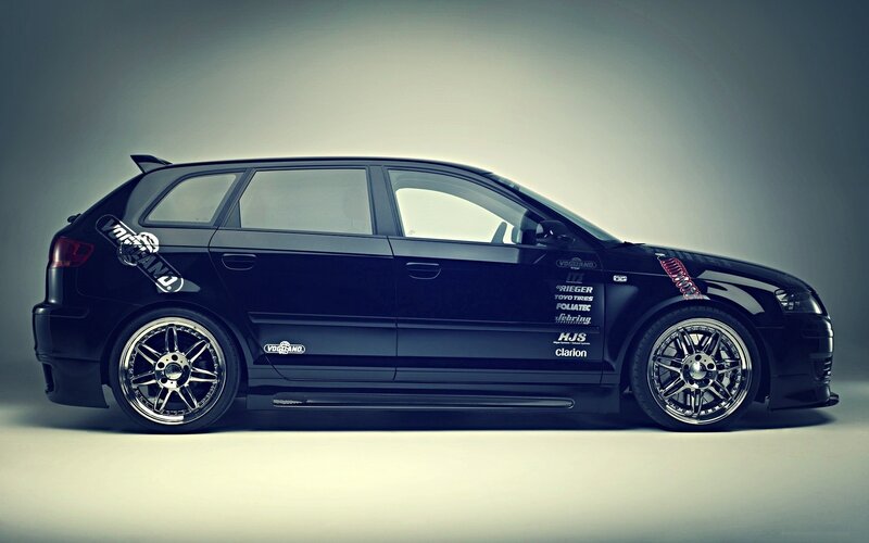 Black Modified Hatchback — Dramatic, Photograph, Car