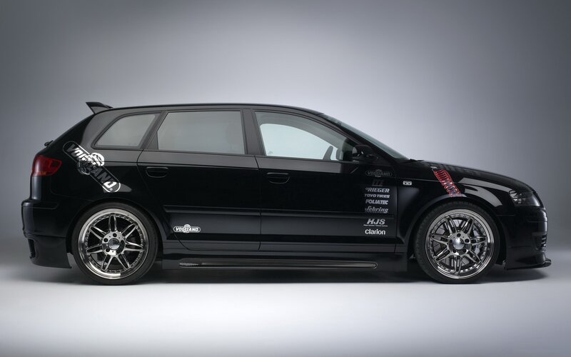 Black Modified Hatchback — Neutral, Photograph, Car