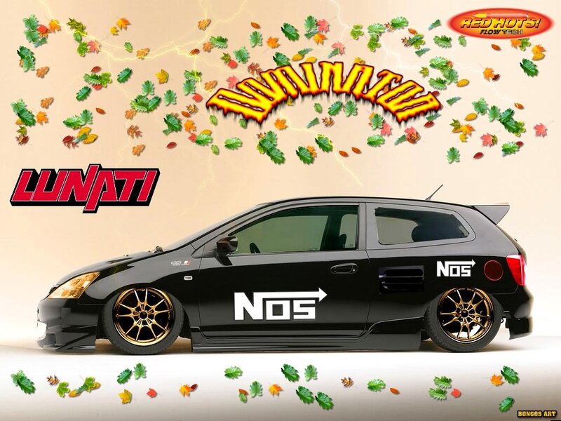 Black Modified Hatchback