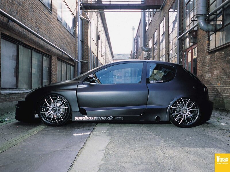 Black Modified Hatchback — Urban