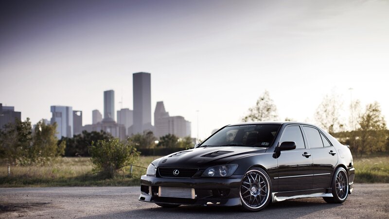 Black Modified Lexus IS