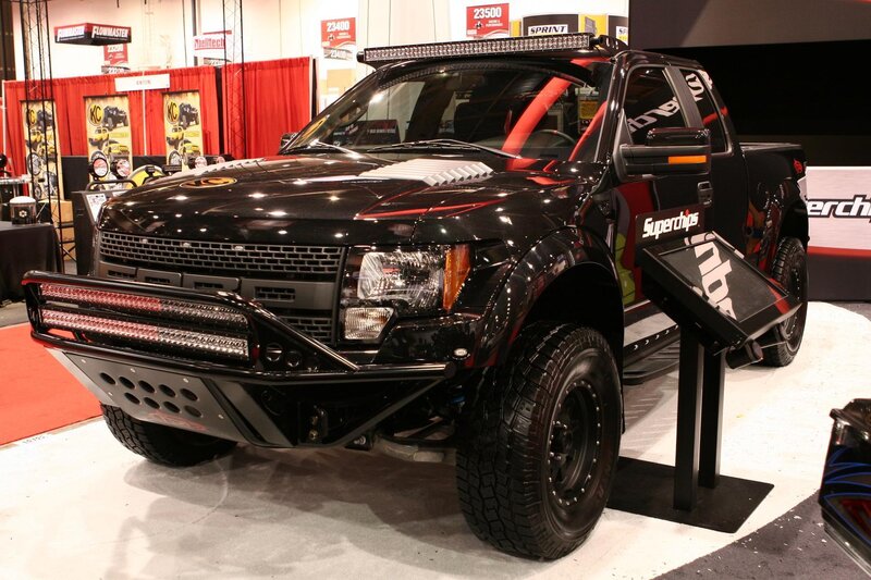Black Modified Pickup Truck