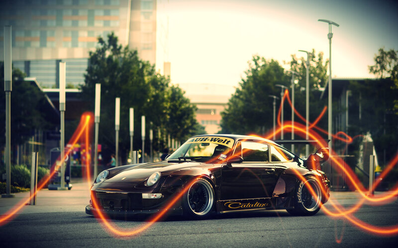 Black Modified Porsche