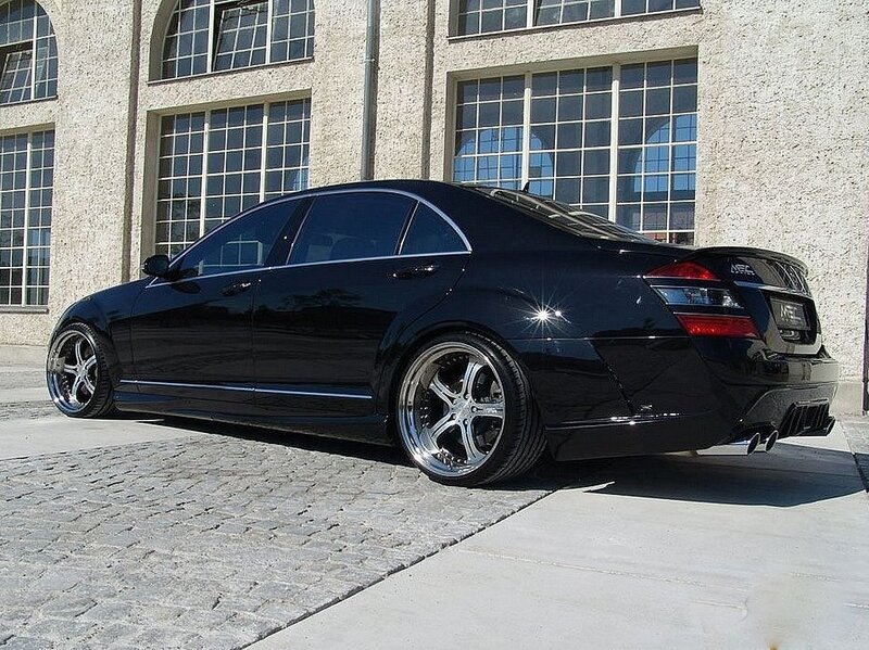 Black Modified Sedan — Dramatic