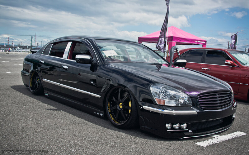 Black Modified Sedan — Outdoor, Afternoon