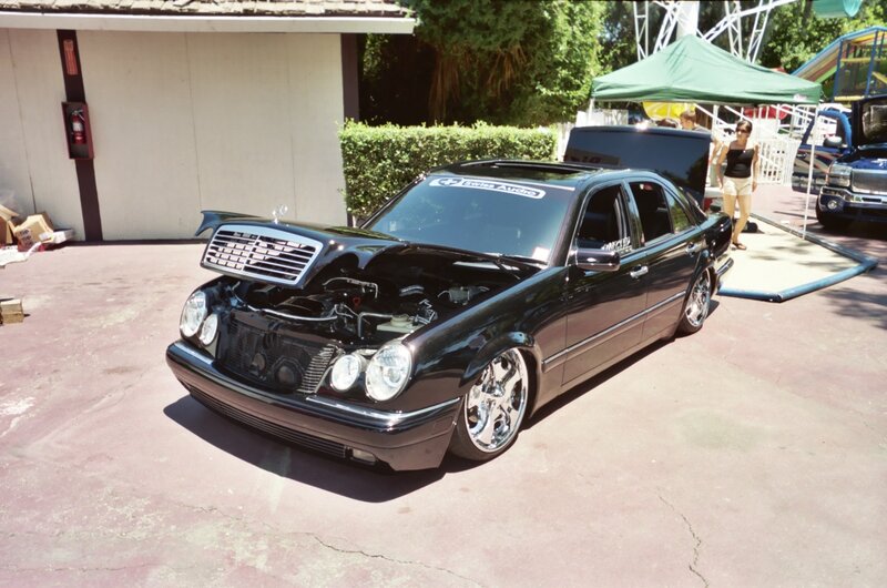 Black Modified Sedan — Outdoor