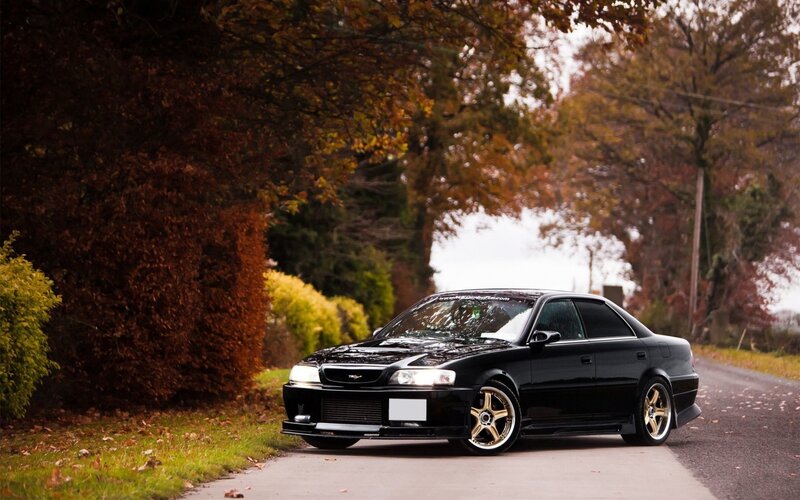 Black Modified Sedan — Serene, Autumn