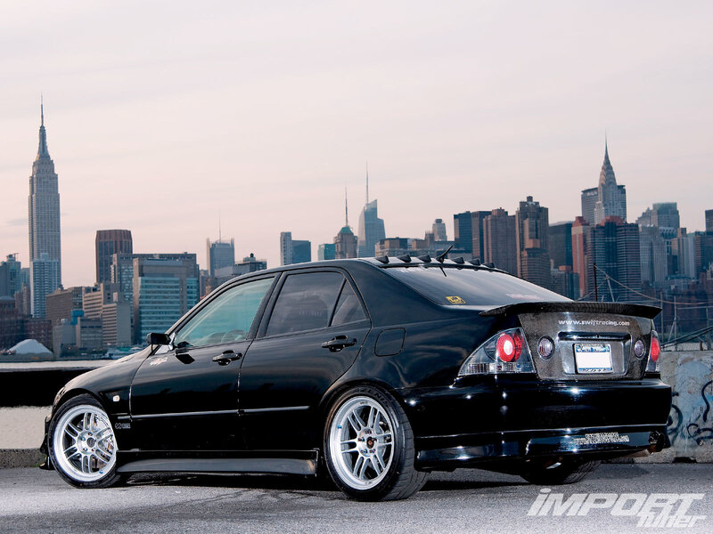 Black Modified Sedan — Urban