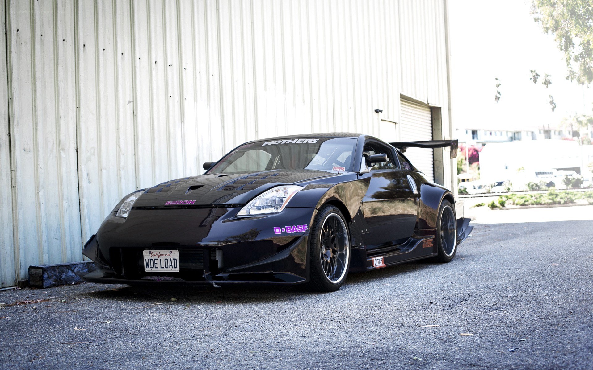 Black modified sports car