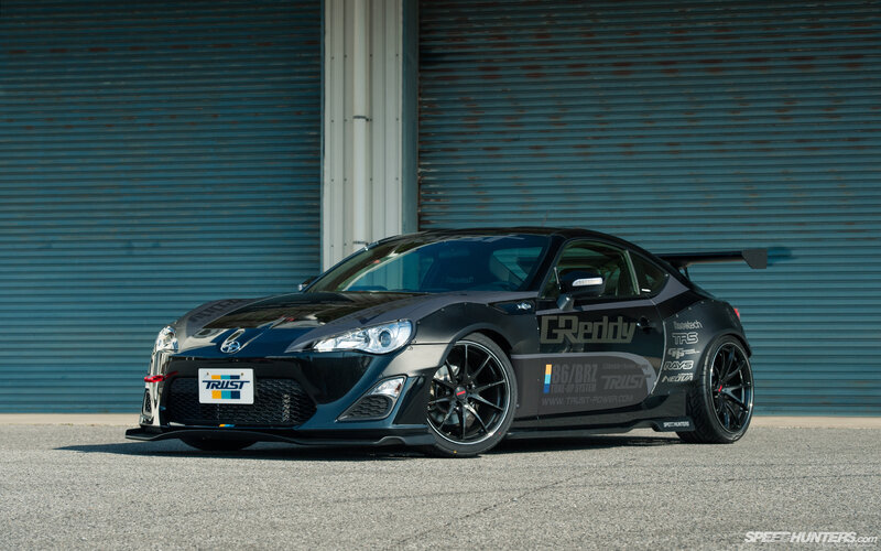Black Modified Sports Car — Dramatic, Afternoon, Photograph