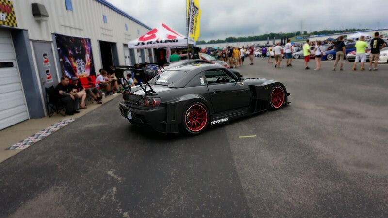 Black Modified Sports Car — Gray