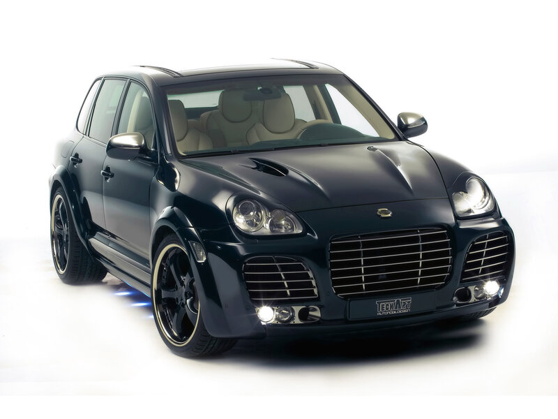 black modified suv