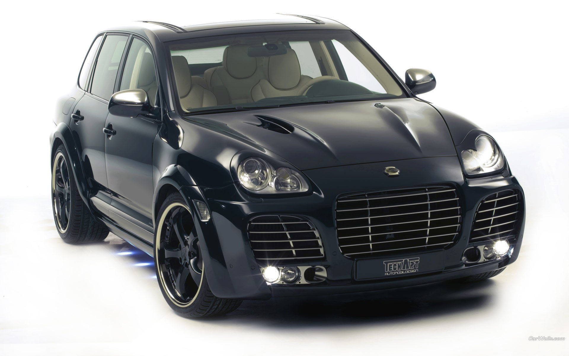 black modified suv car