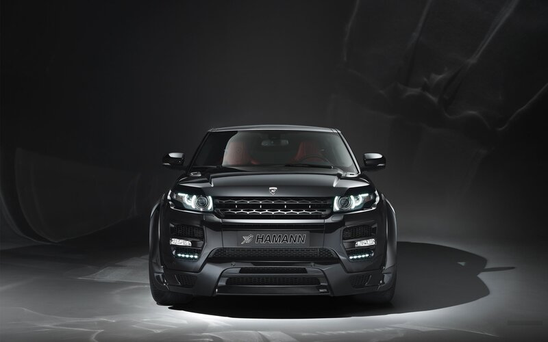 Black Modified SUV — Dramatic, Photograph, Car, Headlights, Grille, Gray, Hamann