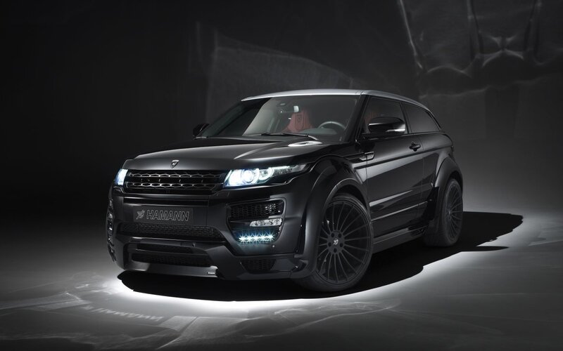 Black Modified SUV — Dramatic, Photograph, Car, Headlights