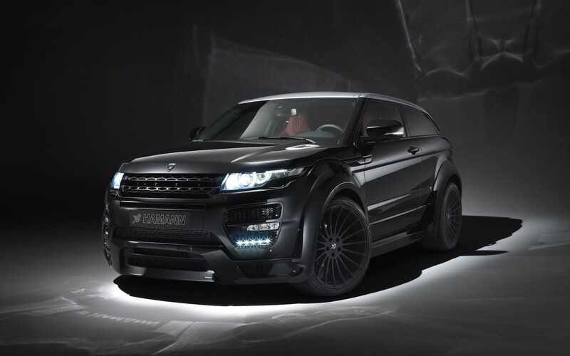 Black Modified SUV — Dramatic, Photograph, Car, Headlights, Wheels