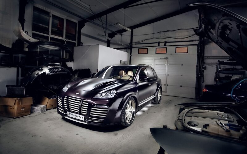 Black Modified SUV — Dramatic, Photograph, Car Parts