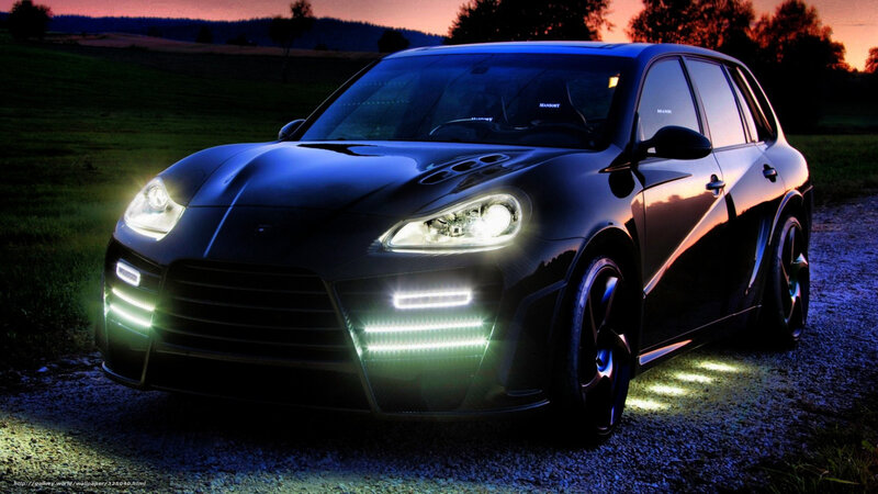 Black Modified SUV — Dramatic, Sunset, Photograph, Car, Field
