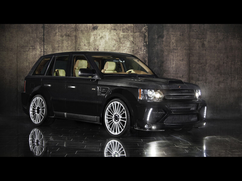 Black Modified SUV — Dramatic
