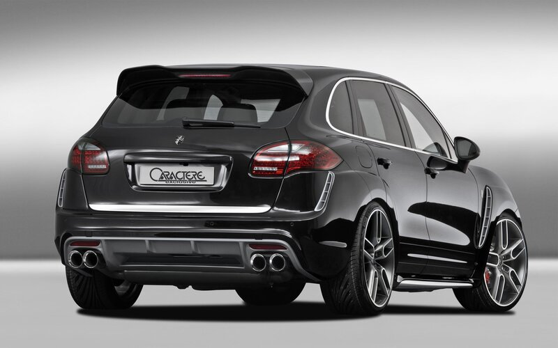 Black Modified SUV — Neutral, Photograph, Car, Rear View, Wheels