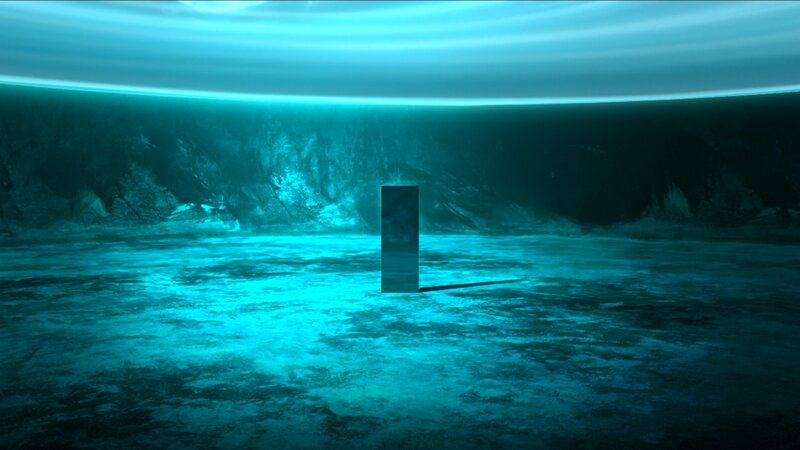 Black Monolith on Alien Planet — Teal