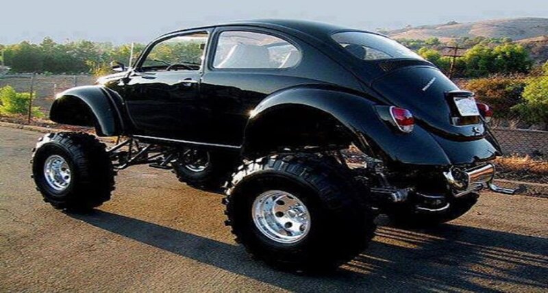 Black Monster Beetle Car