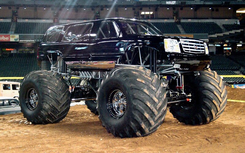 Black Monster Truck — Dramatic, Photograph