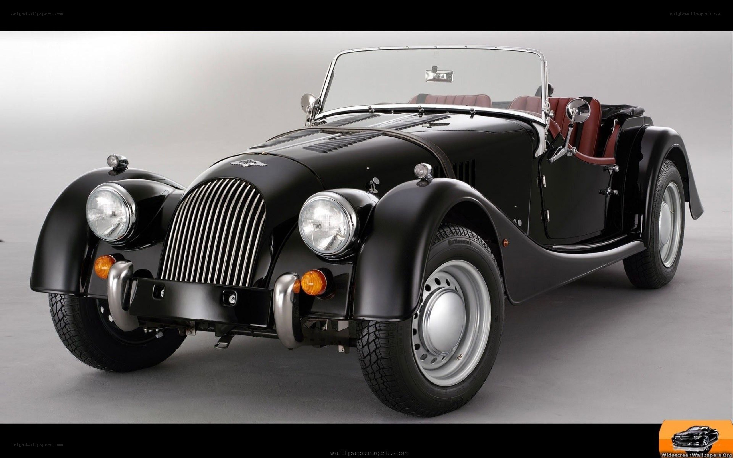 Black Morgan Roadster car