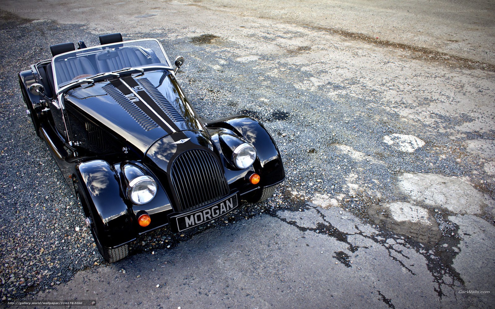 Black Morgan Roadster Car