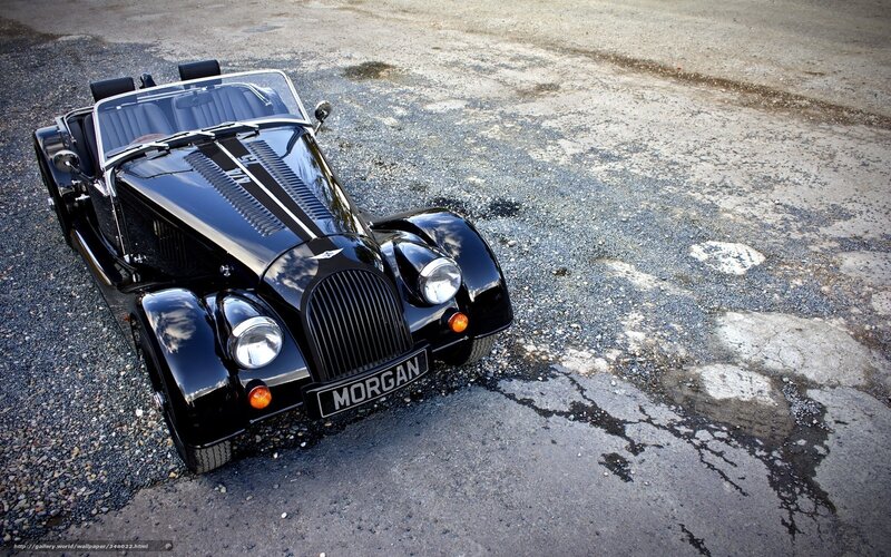 Black Morgan Roadster — Dramatic, Afternoon, Photograph