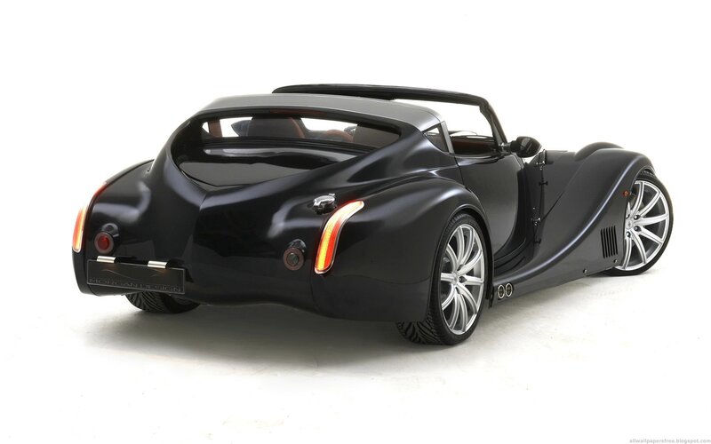 Black Morgan sports car