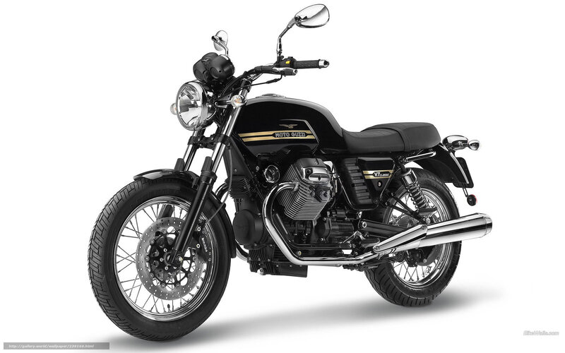 Black Moto Guzzi motorcycle