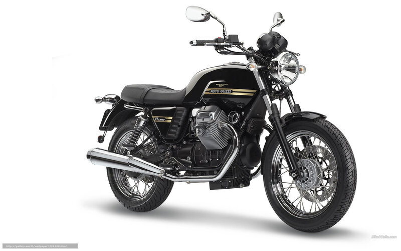 Black Moto Guzzi motorcycle