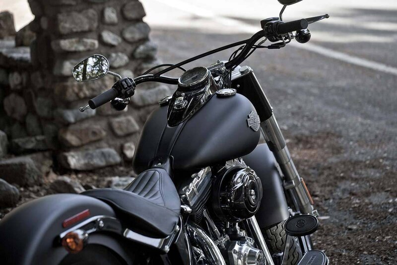 Black Motorcycle — Calm, Photograph
