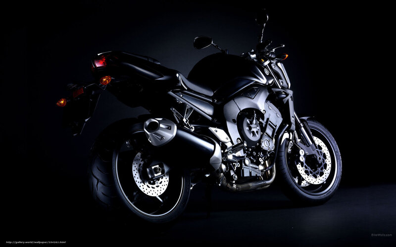 Black Motorcycle — Dramatic, Night
