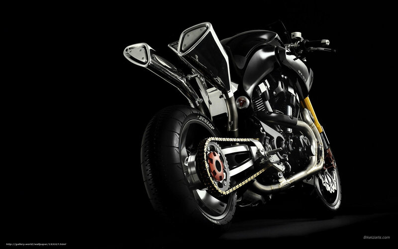 Black Motorcycle — Dramatic, Photograph, Exhaust