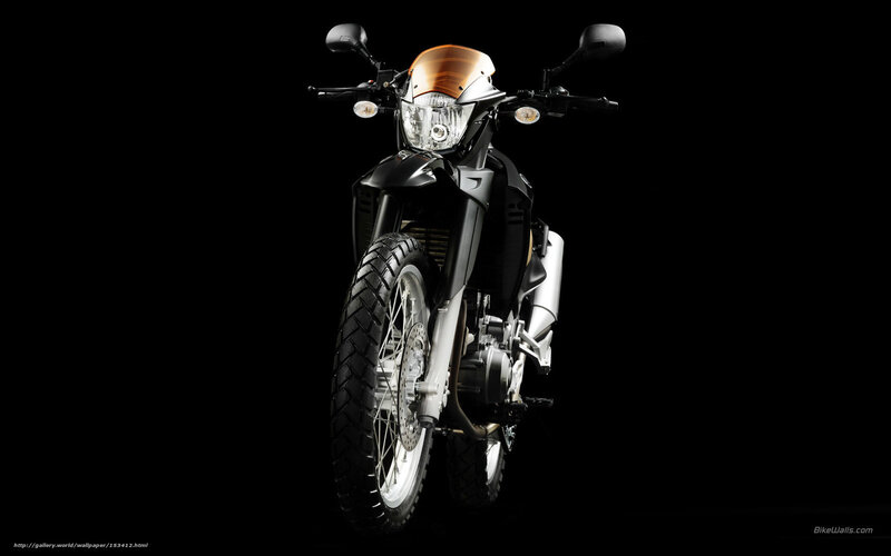 Black Motorcycle — Dramatic, Photograph, Headlight
