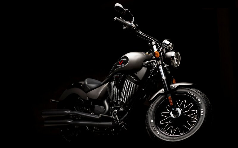 Black Motorcycle — Dramatic, Photograph, Seat, Headlight, Exhaust