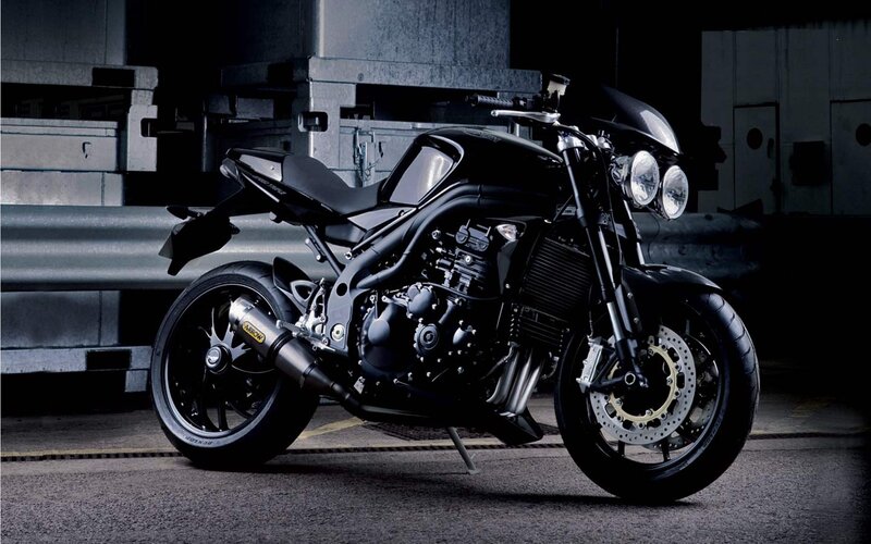 Black Motorcycle — Dramatic