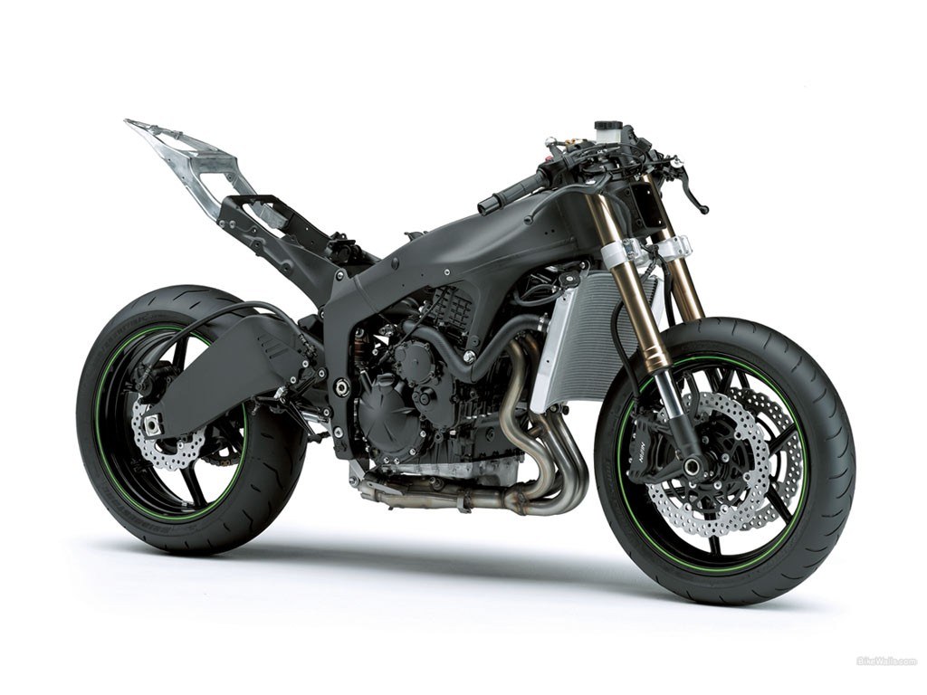 black motorcycle frame