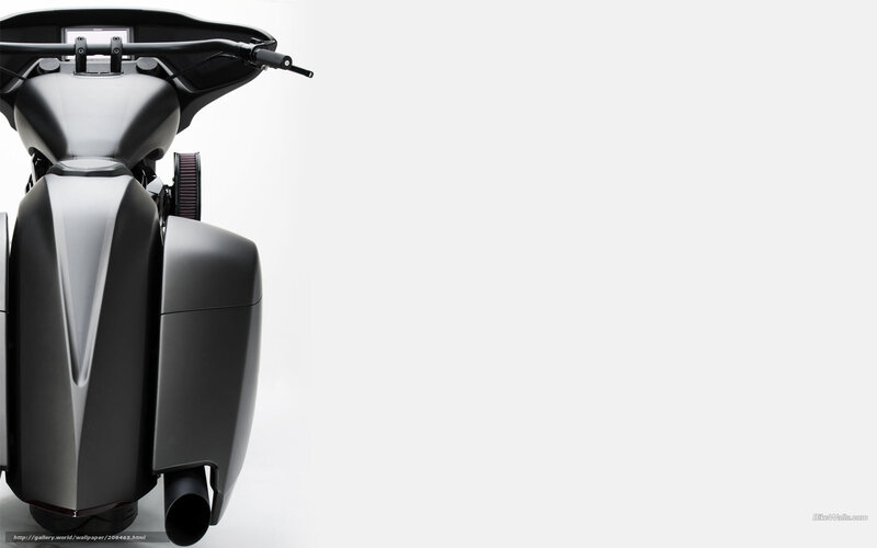 Black Motorcycle Front — Minimalist