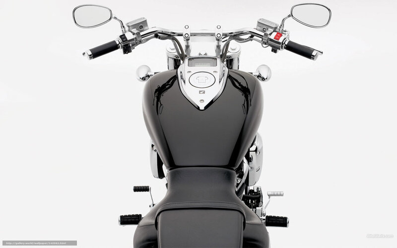 Black Motorcycle Front — Neutral, Photograph