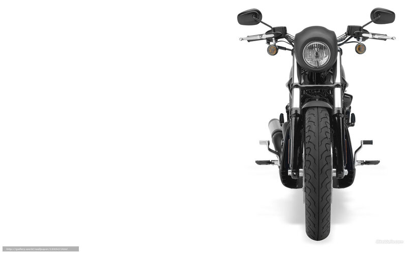 Black Motorcycle Front View — Neutral, Photograph, Headlight, Handlebars, Tire