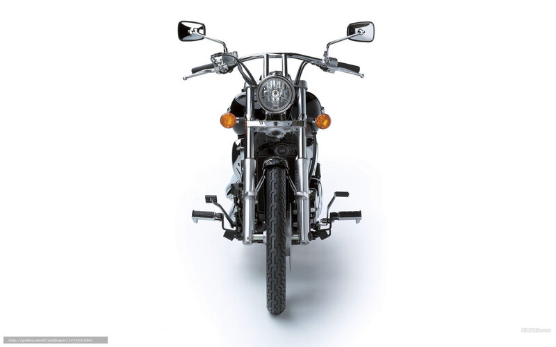 Black Motorcycle Front View — Neutral, Photograph, Headlight, Mirrors, Handlebars