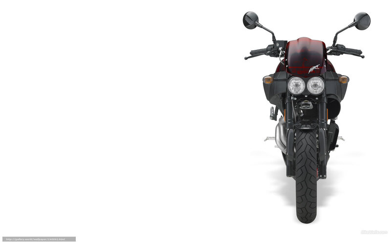 Black Motorcycle Front View — Neutral, Photograph